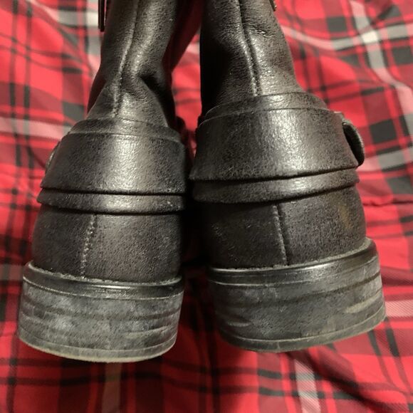 Baretraps Ankle Boots Buckle Crosby 8.5M Western Boho Comfort Gray Black - Picture 5 of 7